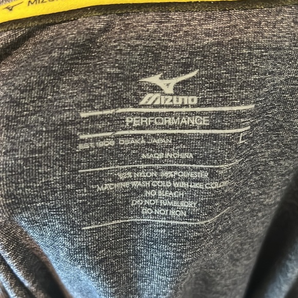 Mizuno Performance Quarter Zip Pullover Athletic Large Grey Gray Men’s Women’s - Picture 8 of 8